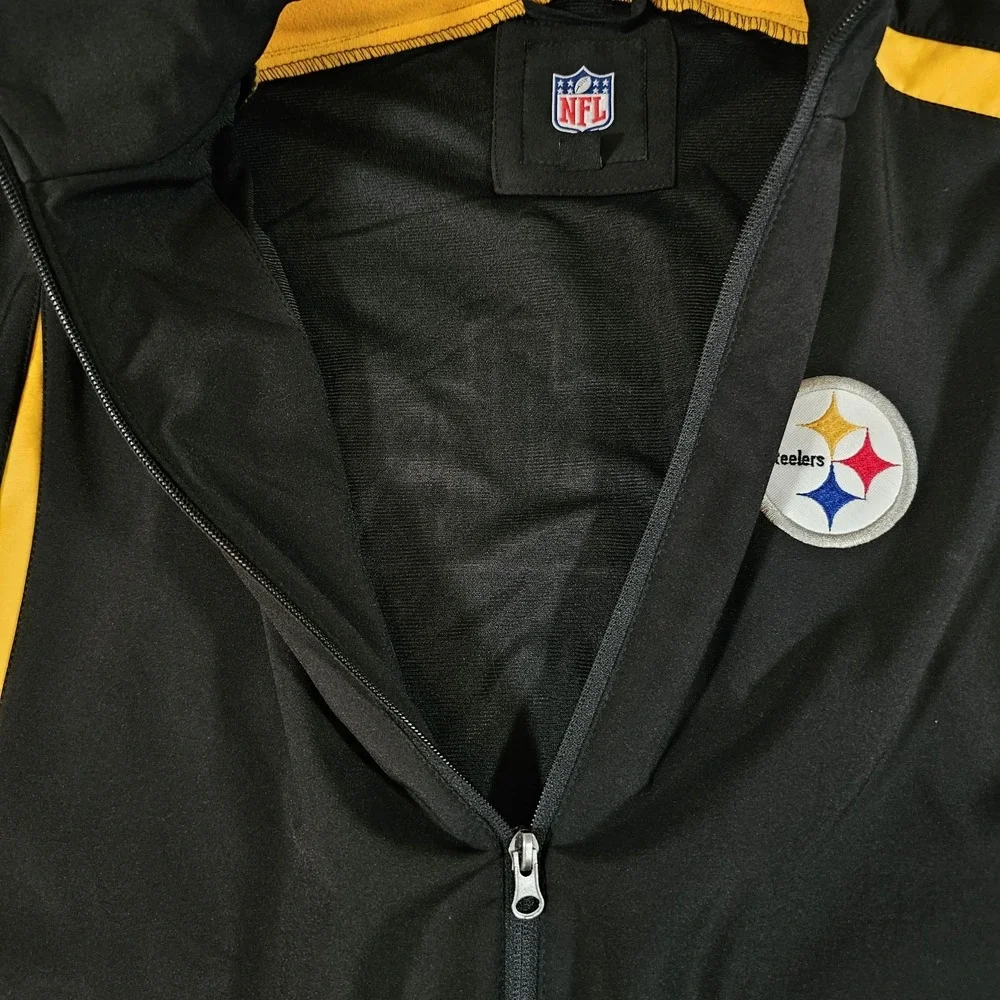 Pittsburgh Steelers NFL Mens 3 Layer Soft Shell Bonded Jacket with Fleece Lining